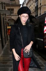 BELLA HADID Arrives at Lanvin Offices in Paris 02/27/2017