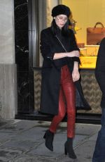 BELLA HADID Arrives at Lanvin Offices in Paris 02/27/2017