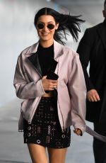 BELLA HADID Arrives at Versace Fashion Show in Milan 02/24/2017