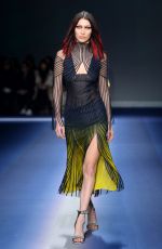 BELLA HADID at Vesrace Fashion Show at Milan Fashion Week 02/24/2017