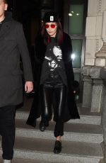 BELLA HADID Leaves Her Hotel in Milan 02/25/2017