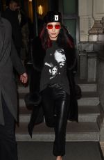 BELLA HADID Leaves Her Hotel in Milan 02/25/2017