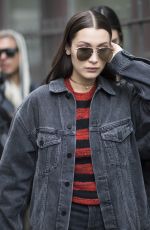 BELLA HADID Leaves Michael Kors Fashion Show in New York 02/15/2017