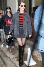 BELLA HADID Leaves Michael Kors Fashion Show in New York 02/15/2017