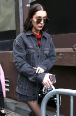BELLA HADID Leaves Michael Kors Fashion Show in New York 02/15/2017