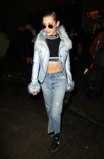 BELLA HADID Leaves Prabal Gurung Fashion Show in New York 02/1220/17 