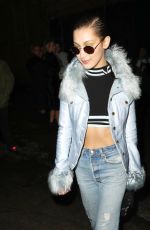 BELLA HADID Leaves Prabal Gurung Fashion Show in New York 02/1220/17 