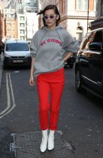 BELLA HADID Out and About in London 02/20/2017