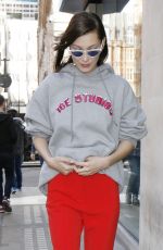 BELLA HADID Out and About in London 02/20/2017