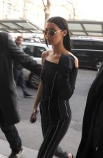 BELLA HADID Out at Milan Fashion Week 02/24/2017