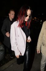 BELLA HADID Out for Dinner in Milan 02/24/2017