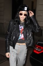 BELLA HADID Out in Milan 02/23/2017