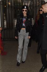 BELLA HADID Out in Milan 02/23/2017