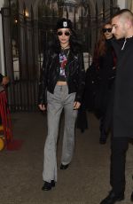 BELLA HADID Out in Milan 02/23/2017