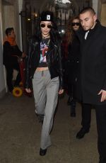 BELLA HADID Out in Milan 02/23/2017