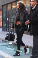 BELLA HADID Out in New York 02/06/2017