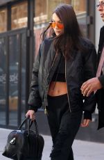 BELLA HADID Out in New York 02/06/2017