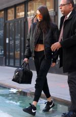 BELLA HADID Out in New York 02/06/2017