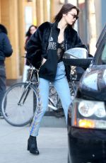 BELLA HADID Out in New York 02/14/2017