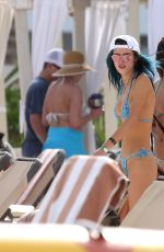 BELLA THORNE in Bikini on the Beach in Playa Del Carmen 02/17/2017