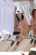 BELLA THORNE in Bikini on the Beach in Playa Del Carmen 02/17/2017