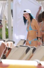 BELLA THORNE in Bikini on the Beach in Playa Del Carmen 02/17/2017