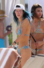 BELLA THORNE in Bikini on the Beach in Playa Del Carmen 02/17/2017