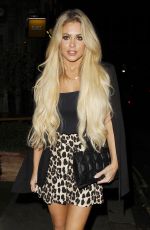 BIANCA GASCOIGNE Night Oight in London 02/07/2017