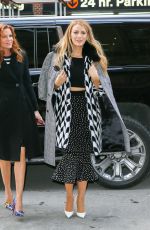 BLAKE LIVELY Arrives at Her Hotel in New York 02/15/2017