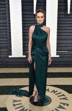 BRIE LARSON at 2017 Vanity Fair Oscar Party in Beverly Hills 02/26/2017