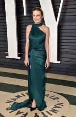 BRIE LARSON at 2017 Vanity Fair Oscar Party in Beverly Hills 02/26/2017