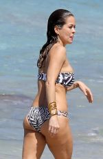 BROOKE BURKE in Bikini at a Beach in St. Barts 02/15/2017