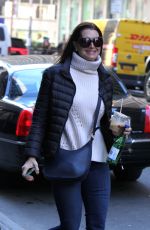 BROOKE SHIELDS Out for Ccoffee in New York 02/17/2017