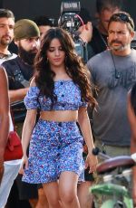 CAMILA CABELLO on the Set of J. Balvin