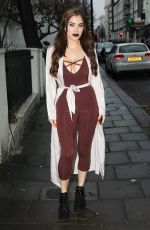 CARLA HOWE Out and About in London 02/25/2017