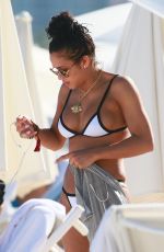 CASSIE in Bikini on the Beach in Miami 02/24/2017