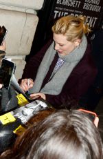 CATE BLANCHETT Leaves Broadway in New York 02/02/2017