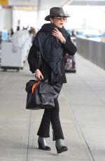CATHERINE ZETA JONES at JFK Airport in New York 02/03/2017