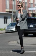 CHARLIZE THERON Out and About in Beverly Hills 02/01/2017