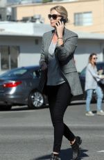 CHARLIZE THERON Out and About in Beverly Hills 02/01/2017