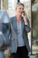 CHARLIZE THERON Out and About in Beverly Hills 02/01/2017