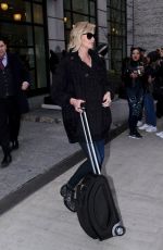 CHARLIZE THERON Out and About in New York 02/08/2017