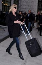 CHARLIZE THERON Out and About in New York 02/08/2017