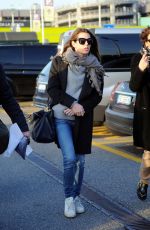 CHARLOTTE CASIRAGHI at Linate Airport in Milan 02/21/2017