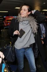CHARLOTTE CASIRAGHI at Linate Airport in Milan 02/21/2017