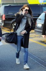 CHARLOTTE CASIRAGHI at Linate Airport in Milan 02/21/2017