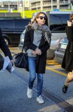 CHARLOTTE CASIRAGHI at Linate Airport in Milan 02/21/2017