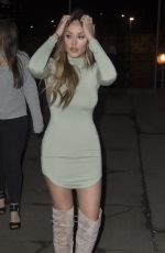 CHARLOTTE CROSBY Arrives at Metro Radio Arena in Newcastle 02/15/2017