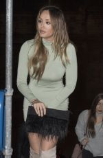 CHARLOTTE CROSBY Arrives at Metro Radio Arena in Newcastle 02/15/2017