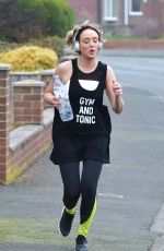 CHARLOTTE CROSBY Working Out at a Park in Sunderland 02/24/2017